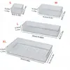 Caja de almacenamiento con partición de cajón acrílico transfronteriza, adecuada para caja de almacenamiento de cosméticos incorporada, caja organizadora, estante para dormitorio