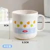 Caneca de Enxaguante Bucal Fofa Casa Mengqu Caneca de Lavar Caneca de Escova de Dentes Copos de Casal Caneca de Dente Copo Suporte para Escova de Dentes Escova de Dentes Antifungo Antibacteriana