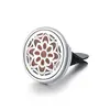 Suporte de carro oco de aço inoxidável clipe de saída de ar para aromaterapia de carro clipe de aromaterapia de carro para árvore da vida dispensador de perfume