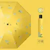 Paraguas Plegable de Frutas Lluvia Negro Protección Solar Protección UV Paraguas de Sol Paraguas de Doble Uso Paraguas de Sol para Mujer