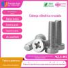 Aço Inoxidável 304 Parafusos Cilíndricos Cruzados de Cabeça Fina Tubo Galvanizado a Quente de Alta Resistência Fixação de Mesa e Cadeira Parafusos Anti-Ferrugem M5