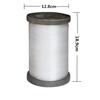 Linha de Pesca Industrial Não Elástica Tubo em Forma de I Peso de Plástico Linha para Construção de Paredes e Engenharia Civil, Trama de Fio Dourado