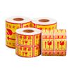 Artículos Frágiles, No Dejar Caer, Pegatinas de Etiquetado, Pegatinas de Identificación de Vidrio, Pegatinas Adhesivas para Caja Exterior, Rollo de Papel Recubierto, Papel Recubierto Personalizado
