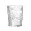 Vaso de Vidrio Repujado para Agua, Vaso para Bebidas Frías, Taza de Té, Estilo Nórdico Pintado en Dorado, Portátil, Resistente al Calor, Universal para el Hogar