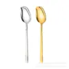 Lanterneiro de Colher Exquisito Colher de Alto Valor de Cor Colher Doméstica Colher de Sopa Colher de Alimentação Colher de Alimentação para Estudantes Colher de Celebridade da Internet Colher Estilo Coreano Colher Longa