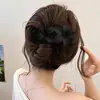 Pinza para el cabello de cocodrilo con lazo, bloques de color a cuadros para mujer, nuevo estilo 2026, pasador para recogido en la parte trasera de la cabeza, accesorio para el cabello