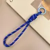 Cordão Colorido Novo para Celular Transfronteiriço, Corda Trançada Feita à Mão, Chaveiro para Capa de Celular DIY, Alça Destacável Anti-Perda para Garrafa de Água