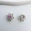 Colar de Contas Multi-passo Estrela Floco de Neve Zircônia Microincrustada Banhado a Ouro Cobre Acessórios para Joias DIY Material de Contas de Cristal