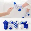 Liquidación con Envío Gratis en Calcetines para Niños, Calcetines Lindos de Malla Kuromi de Primavera y Verano para Niñas, Calcetines de Barco para Bebé de Dibujos Animados