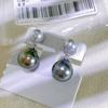 Accesorios DIY Plata de Ley S925 Aretes Simples de Joker de Doble Cuenta Aretes Soporte Vacío Aretes Hechos a Mano Soporte Plateado Material de Joyería