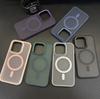 Adecuado para iPhone16pro Funda de Teléfono Translúcida Mate Apple 15 Lente de Metal 14 Funda Dura de PC Integral Resistente a Caídas