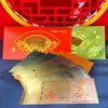 Envelopes Vermelhos Malaios com Dinheiro Falso Dourado, Envelopes Vermelhos Selamat Hari Raya Aidilfitri Atacado