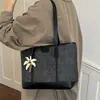 Bolso de mezclilla transfronterizo de gran capacidad para mujer, nuevo modelo de verano 2026, bolso de hombro simple y elegante para el trabajo y los desplazamientos, bolso tote