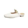 En stock~2026 Nuevos Zapatos Mule de Verano sin Espalda Sandalias de Punta Cerrada para Mujer Sandalias de Media Pantufla Chunky para Exteriores para Mujer
