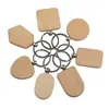 Llavero de Madera de Haya Llavero de Madera Colgante de Madera Artesanía Etiqueta Pequeña de Madera Decoración Añadir Logo Personalización