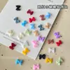 Acessórios de Nail Art Tendência Popular Laço Doce Versátil Colorido Resina 3D Gravata Borboleta Acessórios de Decoração de Unha Usáveis