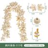 Decoração de Ponto Cênico de Outono Planta Verde Artificial Folha de Bordo Amazon Halloween Natal Pendente de Parede Rattan de Folha de Bordo Simulada