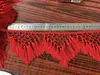 Encaje de Borla Tejido a Mano Encaje de Flecos Triangulares Pequeños Accesorios para Disfraces de Danza Latina