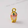 Método Antiguo de Paz y Alegría Color Tulipán Conservación del Color Dios de la Riqueza Cuentas Espaciadoras Agujero Pasante Cuentas para Enhebrar con Estilo Chino Pulsera DIY Collar Colgante