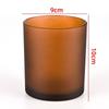 Fábrica al por mayor vela Copa contenedor de vidrio de color interior romántico decorativo portavelas contenedor vela de aromaterapia casera Copa