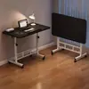 Mesa para laptop para apartamentos pequeños, adecuada para uso doméstico en la sala de estar, al lado del sofá, para estudiar y trabajar, mesita de noche móvil para el dormitorio