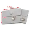 Saco para Embalagem de Joias de Tecido de Veludo Pérola Saco de Dicas Saco de Brinquedo Cultural Saco Pequeno Saco para Presente de Anel Saco com Fecho Saco Pequeno de Tecido Cinza