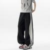 Pantalones Casuales de Moda para Hombre 2025 Pantalones Deportivos Rayados para Hombre Verano Delgados de Seda Helada Pantalones Casuales Largos Altos Tipo Paracaídas