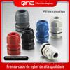 Conector de cabo de nylon PG/M/G/NPT à prova d'água Cabeça de aperto de cabeça grande IP68 conector ge lan selado de plástico