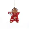 Nuevo Colgante de Hombre de Jengibre de Plástico Colgante Decoración de Árbol de Navidad Suministros Adornos Suministros de Decoración de Atmósfera En Stock