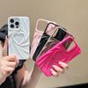 Capa protetora tridimensional 3D Love Solid Color iPhone16 personalizada Apple 15Pro Skin Sense Silicone Phone Case