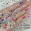 Nuevos y Modernos Rhinestones de Mono Estrella de Colores Brillantes Estrella de Cinco Puntas de Fondo Plano Decoraciones de Arte de Uñas de Vidrio K9 Venta al Por Mayor