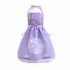 Delantal Estilo Princesa Falsa Infantil Blancanieves Belle Aloe Cabello Largo Cenicienta Vestido de Cuello para Niños Cabello Transfronterizo