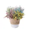 Flores Artificiais do Fabricante de Capim Marinho, Flores Artificiais para Decoração de Casamento Atacado, Plantas Verdes Transfronteiriças Estilo Ins, Buquês de Mão