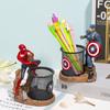 Capitán América Spider-Man Portalápices Creativo decoración del hogar almacenamiento de escritorio de oficina regalo de cumpleaños para niño