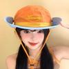 Gorra de Pescador Bloque de Color Retro Workwear con Letras para Mujer Verano 2025 Nuevo Sombrero de Montañismo para Exterior Senderismo con Sombrilla y Protección Solar