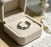 Anillo de Aleación de Cobre Tendencia en Tiktok, Anillo Abierto Personalizado de Siete Perlas, Anillo de Nicho de Alta Gama de Moda al por Mayor