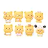 Cartoon Cute Butter Bear DIY Handmade Cream Glue Phone Case Chaveiro Hairpin Resina Jóias Acessórios