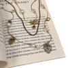 Colar de Amor Vintage Medieval Novo 2024 Explosões Retro Antigo Corrente para Clavícula Feminina Colar de Alta Qualidade Tendência