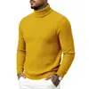 Bestseller Outono/Inverno Transfronteiriço 2026: Suéter Masculino Gola Alta Tricô Trançado Slim Fit Listra Vertical Estilo Casual Relaxado Manga Longa