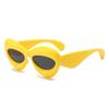 Gafas de Sol Rosas con Forma de Corazón Estilo Europeo y Americano para Mujer, Efecto Dopamina de Celebridad de Internet, Adelgazantes del Rostro, Estilo de Moda, Gafas de Sol Hot Girl con Protección UV