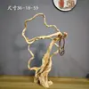 Adornos de Talla de Raíz de Ciprés de Acantilado de Taihang, Tallas de Madera Natural de Forma Libre de Guanyin y Maitreya, Artículos de Regalo, Artesanías de Madera Añeja