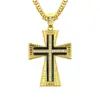 Comercio exterior joyería nueva europea y americana hiphop colgante de cruz de diamante collar hip hop para hombre colgante exagerado