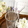2026 Novos Canudos de Vidro Estilo Japonês Flor de Cerejeira para Suco, Leite, Bebidas e Chá de Leite, Canudos de Vidro Borossilicato Alto Resistentes a Altas Temperaturas