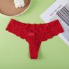 Nova Coleção Outono Roupa Íntima Feminina Sexy Tanga de Renda Respirável Calcinha Feminina de Cintura Baixa Multicor Roupa Íntima Europeia e Americana