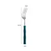 Verde acrílico de alto valor de cor bambu aço inoxidável 304 faca garfo colher acrílico branco glaciar talheres faca garfo hotel
