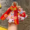 Llavero Mascota Año del Caballo de Dibujos Animados Llavero Colgante Tendencia Nacional Pony Colgante Nuevo Año Pequeño Regalo Muñeca Venta al por Mayor