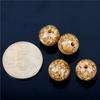 Folha de ouro solta contas espaçador contas estrela Lua Bodhi acessórios pacote artesanal DIY jóias de cristal feminino frisado acessórios