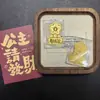 Adesivos de Telefone Dourados Personalizados, Adesivos de Telefone de Ouro Puro 999, Logo do Emblema da Empresa 2Mg Deus da Riqueza, Feito Sob Medida de Acordo com Sua Imagem