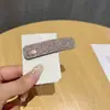 Pinza para el Cabello de Alta Gama con Diamantes Completos, Pinza Lateral de Nuevo Estilo, Elegante y a la Moda para Flequillo, Simple y Versátil Pinza Bb Accesorio para el Cabello