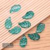 DIY handmade hairpin fazendo acessórios material acessórios de cabelo antigo esmalte colorido pétalas verdes folhas longas